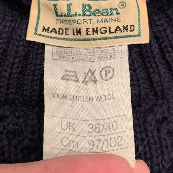 Vintage L.L. Bean British Wool Sweater - Picture 4 of 4